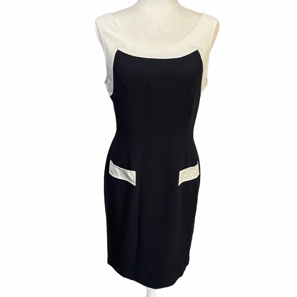A Studio by Pat Argenti Black & White Sheath Dress